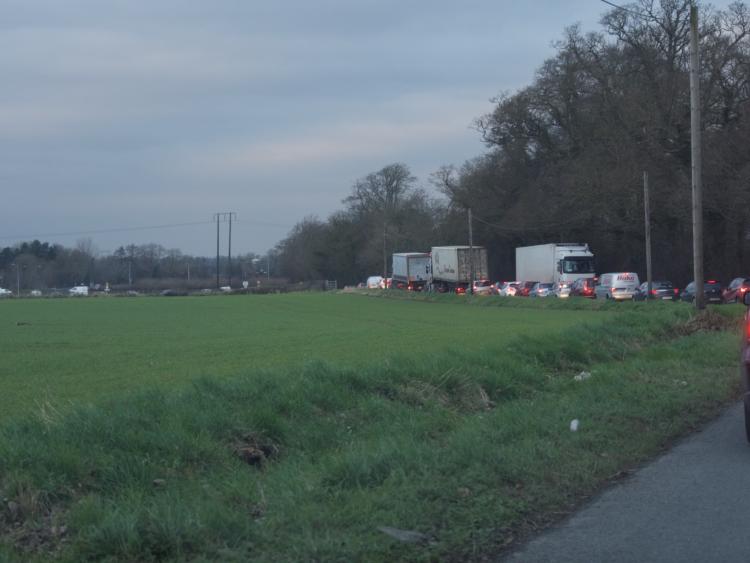 Traffic chaos in Naas due to bomb disposal at Newhall