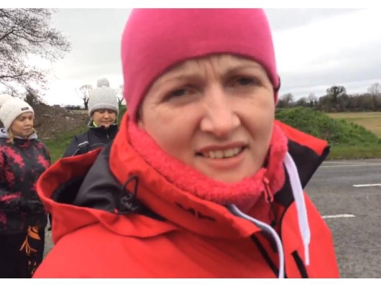 WATCH: Cork mum Vera Twomey reaches Kildare on her walk to D&aacute;il to get medicine for her sick daughter