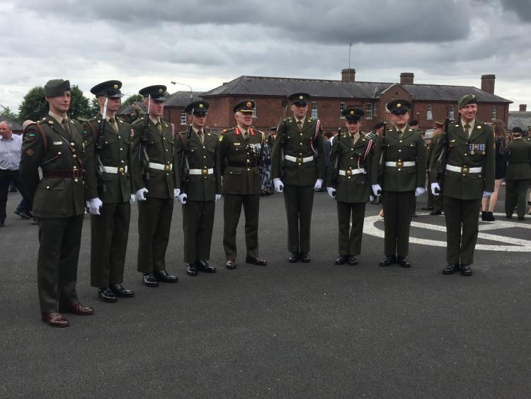 WATCH: Seven young Kildare army recruits pass out at the Curragh today