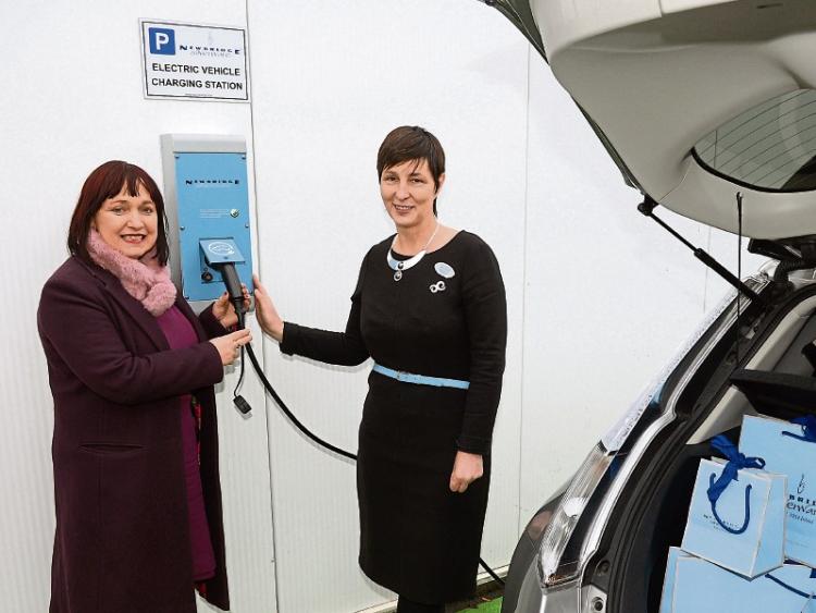 Electric car charge point arrives at Newbridge Silverware