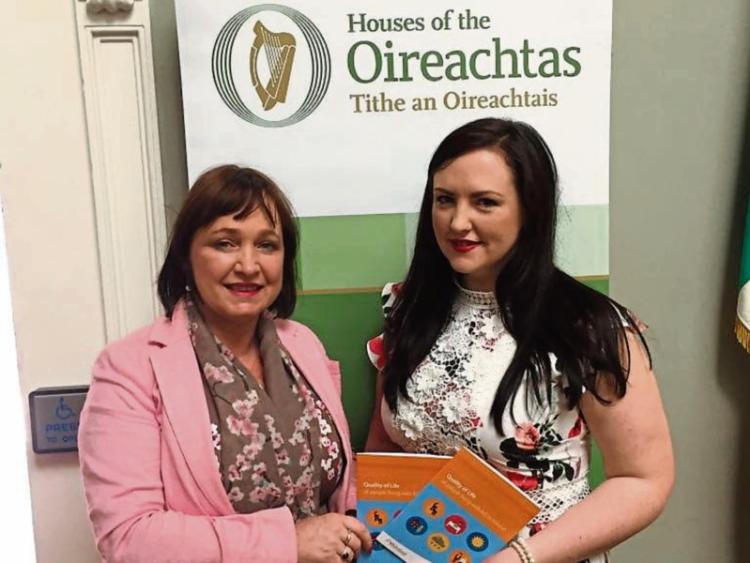 Rathangan woman speaks on MS at Leinster House