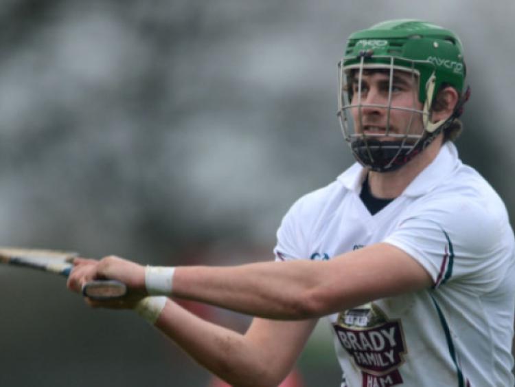 Kildare's Paul Divilly scores a point against Derry in the Kehoe Cup semi final at St Conleth's Park, Newbridge. Picture: Adrian Melia