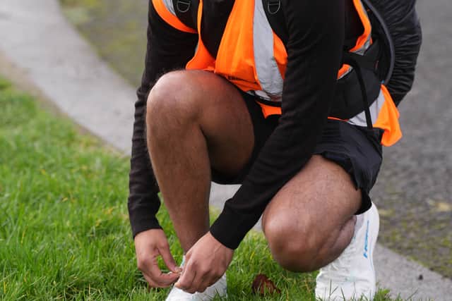 Mr Rawal said he chose the charity because of the physical difficulties he faced during his training.