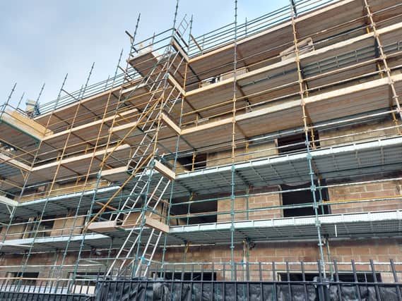Apartments under construction in Naas in 2023