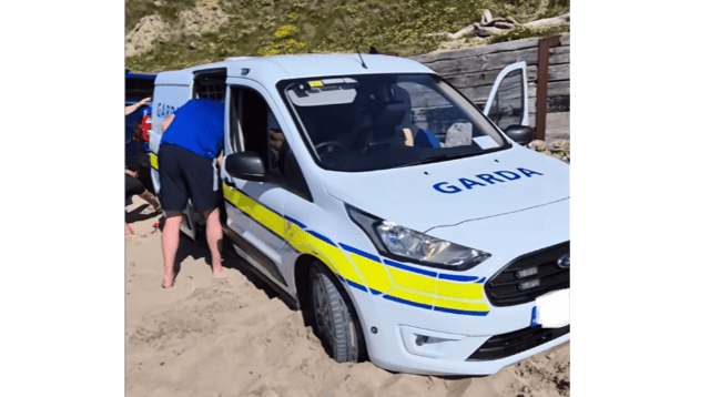 A still from a video of the incident in Ballybunion which has been shared on social media
