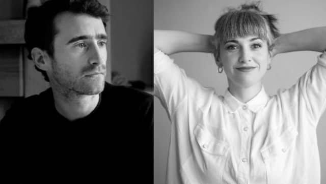 Musicians Neil Ó Lochlainn and Inni-K, the latter of whom hails from County Kildare. Photograph credit: Riverbank Arts Centre