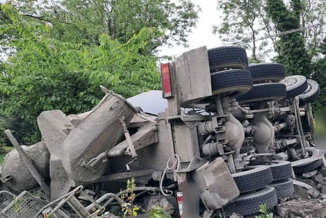 The incident happened on the Blessington Road on the Kildare / Dublin border on Sunday morning. 