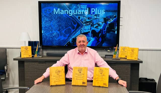 Kildare’s Manguard Plus has become the first security company in the world to win three back-to-back awards at the Outstanding Security Performance Awards