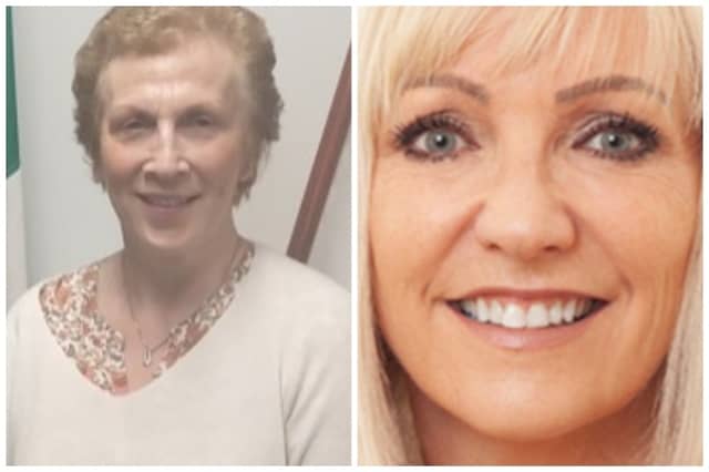 Outgoing Fianna Fáil Cllr Anne Connolly (LEFT) and outgoing Independent Cllr Fiona McLoughlin-Healy (Right).