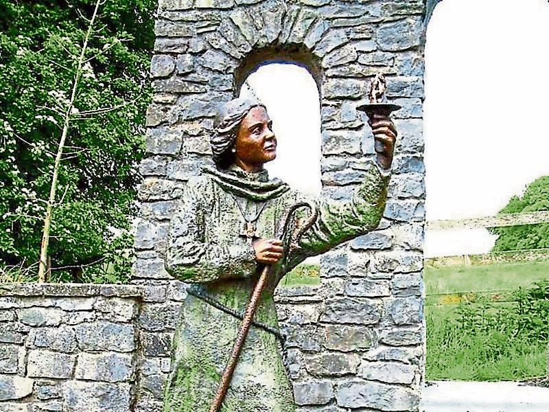 Statue of St Brigid in Kildare town