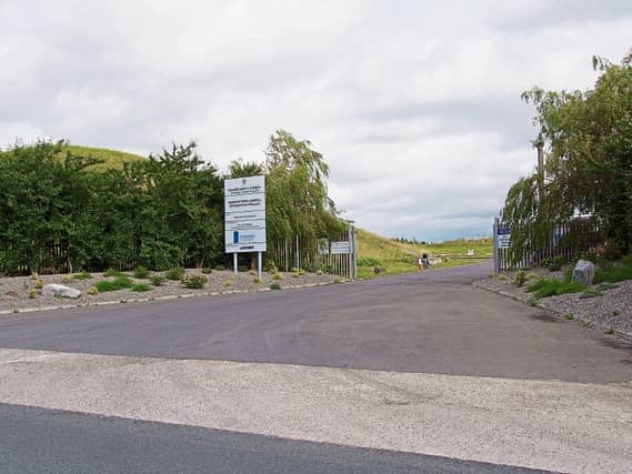 The entrance to the site at Kerdiffstown, Naas