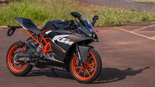 Photo of a KTM motorbike similar to the one stolen