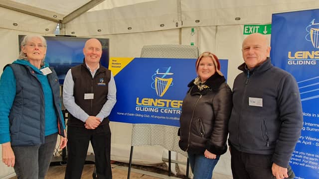 Cecily Begley, Chief Flying Instructor; LGC chairman Trevor McHugh; Ruth Bagnell, Bob Linehan, both Irish Aviation Authority