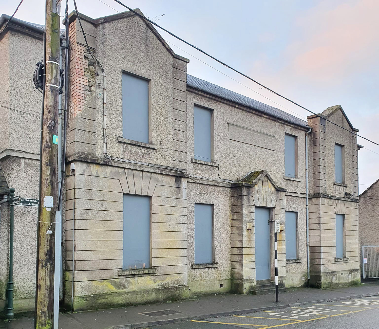 The former Motor Tax office at Basin Street, Naas