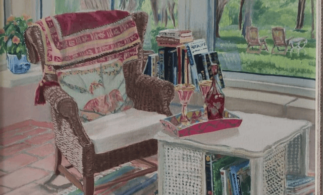 Josephine Grant "Bohemian Colours " Oil on Canvas 40x40cms