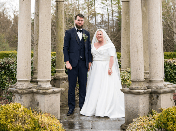 Evie Sammon and her husband Andy Reddin. PICTURE: Emma May Loughran
