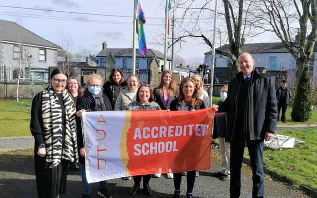 Staff from Cross and Passion College, Kilcullen and ADHD Ireland representatives