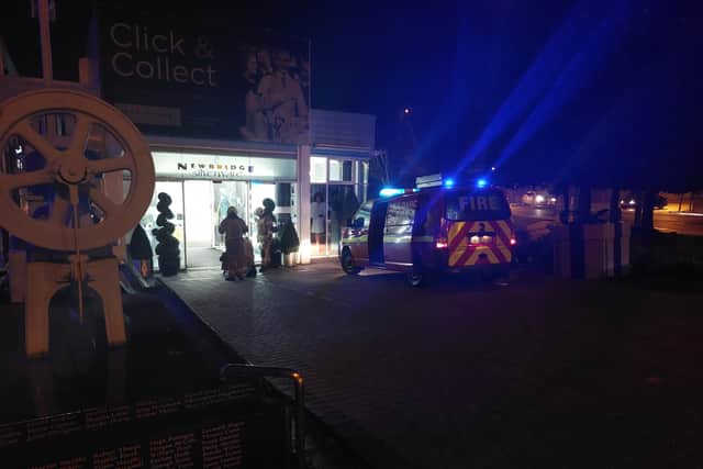 No major damage has been done to the store, and no injuries were reported.