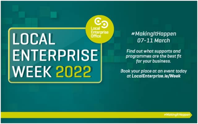 Kildare's small businesses and entrepreneurs urged to take advantage of Local Enterprise Week 2022