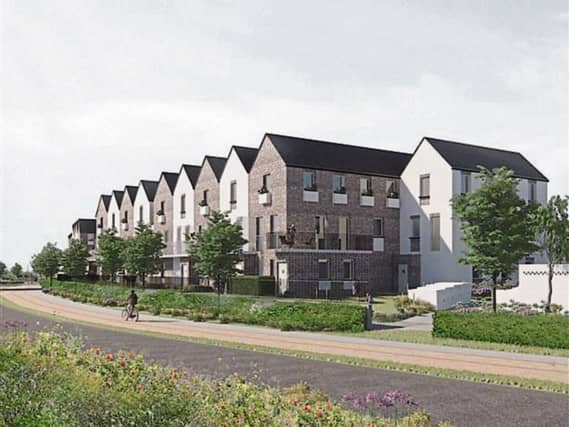 A design image of a section of the development proposed by Glan Developments