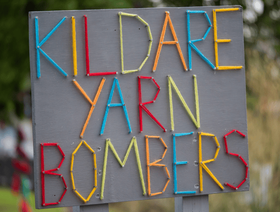 File Pic: Kildare Yarn Bombers have become a staple of Junefest