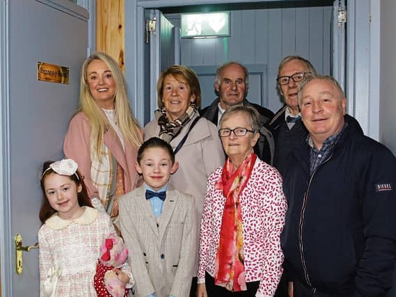 Eamon's daughter, Louise and her children Christian and Libby with CMWS representatives, Esther Brady, Philip Hickey, John Morrissey, Aidan Murtagh and Margaret Breen. Picture: Martin Rowe