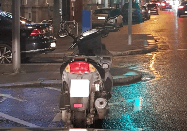 The vehicle at the scene / NAAS ROADS POLICING