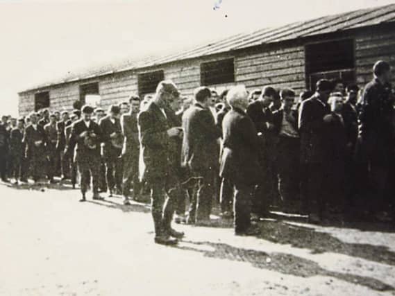 Prisoners at the Rath Camp. Picture: Kildare Library Service