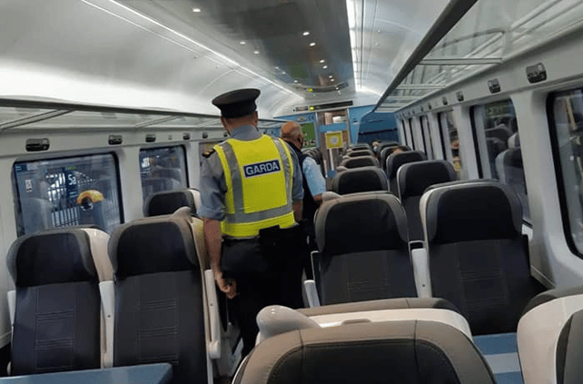 Gardaí and Irish Rail staff / PHOTO: KILDARE GARDA DIVISION