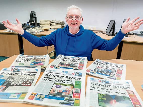 Henry Bauress on his last day at work