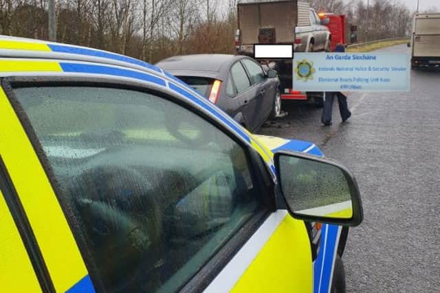 A total of five vehicles were seized and towed away. 