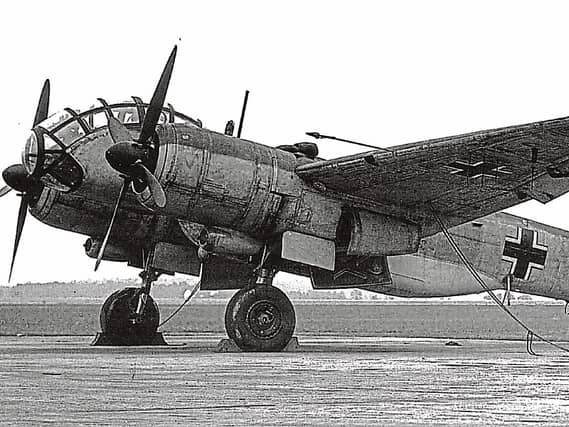 A German Junckers Ju-188 warplane — one of the most common Nazi warplanes of the period.