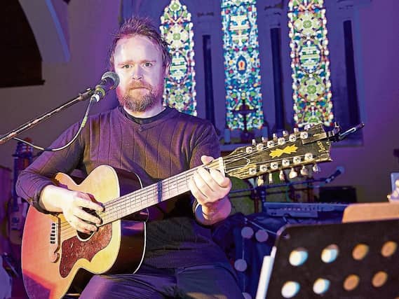 Naas musician Hally performing at St David's Church last year