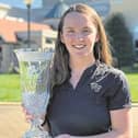 Lauren Walsh, with her winning trophy