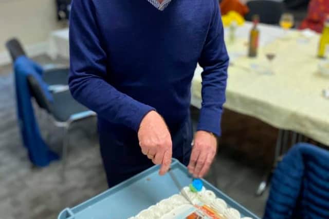 The Parish team and staff gathered on Friday last to pay tribute to Fr Paul and present him with a cake.