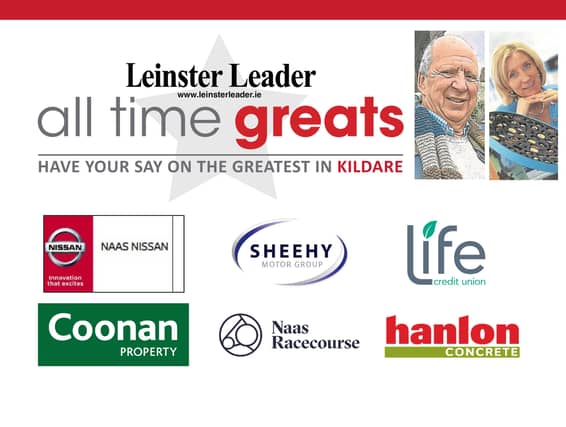 Vote Jonathan Irwin and Mary Ann O'Brien for Kildare's All Time Great