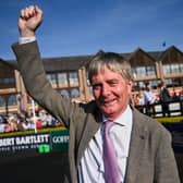 Trainer Barry Connell celebrates after winning The William Hill Champion Chase with Marine Nationale on day one of the Punchestown Festival, Photo by David Fitzgerald/Sportsfile