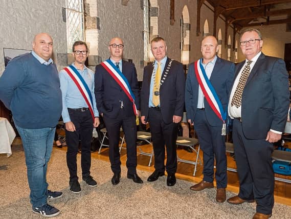 The Twinning delegation with local representatives