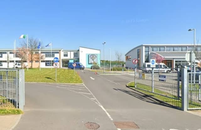 The exterior of Scoil na Naomh Uilig in Rickardstown, Newbridge