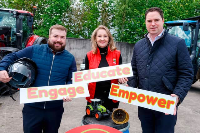 (L-R) James Claffery, CEO of Irish Rural Link; Alma Jordan, founder of Agrikids; and the Minister for Agriculture, Food and the Marine, Martin Heydon TD, have launched a new initiative to promote farm safety awareness among children and young people at public events and shows nationwide