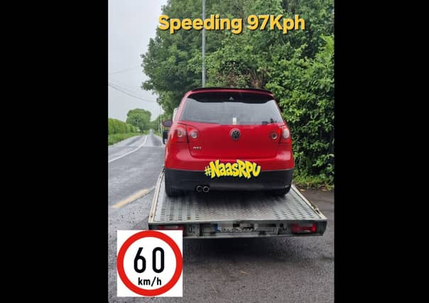 Kildare gardaí issue FCPN to motorist speeding 'in a known collision black spot'