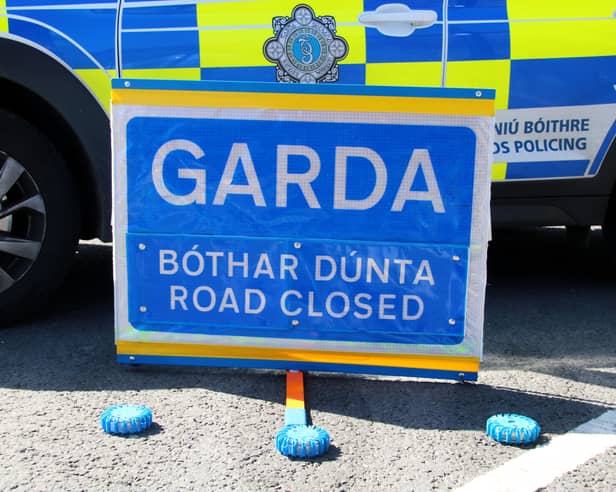 The driver of the first car left the scene on foot and Gardaí are seeking to identify this person
