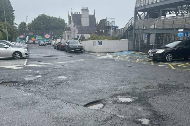 Dangerous potholes at Sallins/Naas train station