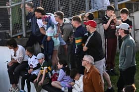 Spectators at Cedral St Conleth's Park, Newbridge on Saturday, June 13. Photo by Piaras Ó Mídheach/Sportsfile