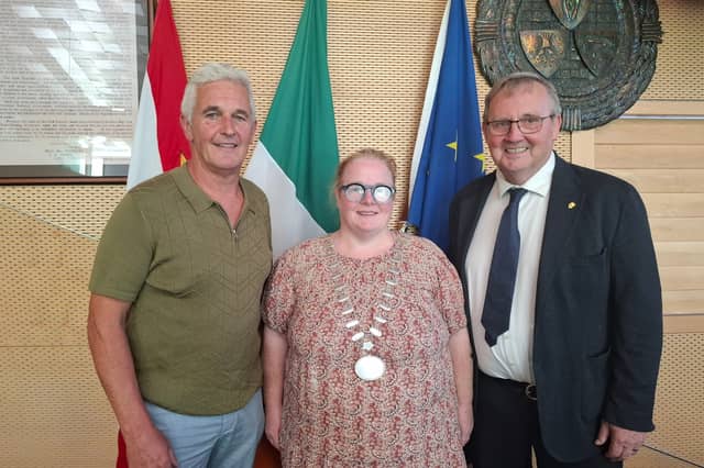 From Left to Right: Deputy Cathaoirleach / Mayor, Cllr Brian O'Loughlin, new Cathaoirleach / Mayor, Cllr Suzanne Doyle, and outgoing Mayor, Cllr Noel Heavey