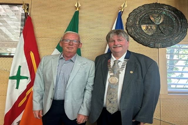 (LEFT) Fine Gael Cllr Declan Ryan is the new Deputy Mayor of the Celbridge-Leixlip Municipal District, while Fianna Fáil Cllr David Trost (RIGHT) is the new Mayor of the Municipal District