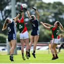 Action from Suncroft (Kildare) versus Moyle Rovers (Tipperary) in the Senior competition at the 2025 O'Neills All-Ireland Club 7s competitions at Naomh Mearnóg GAA Club in Portmarnock, Dublin. Photo by Piaras Ó Mídheach/Sportsfile 