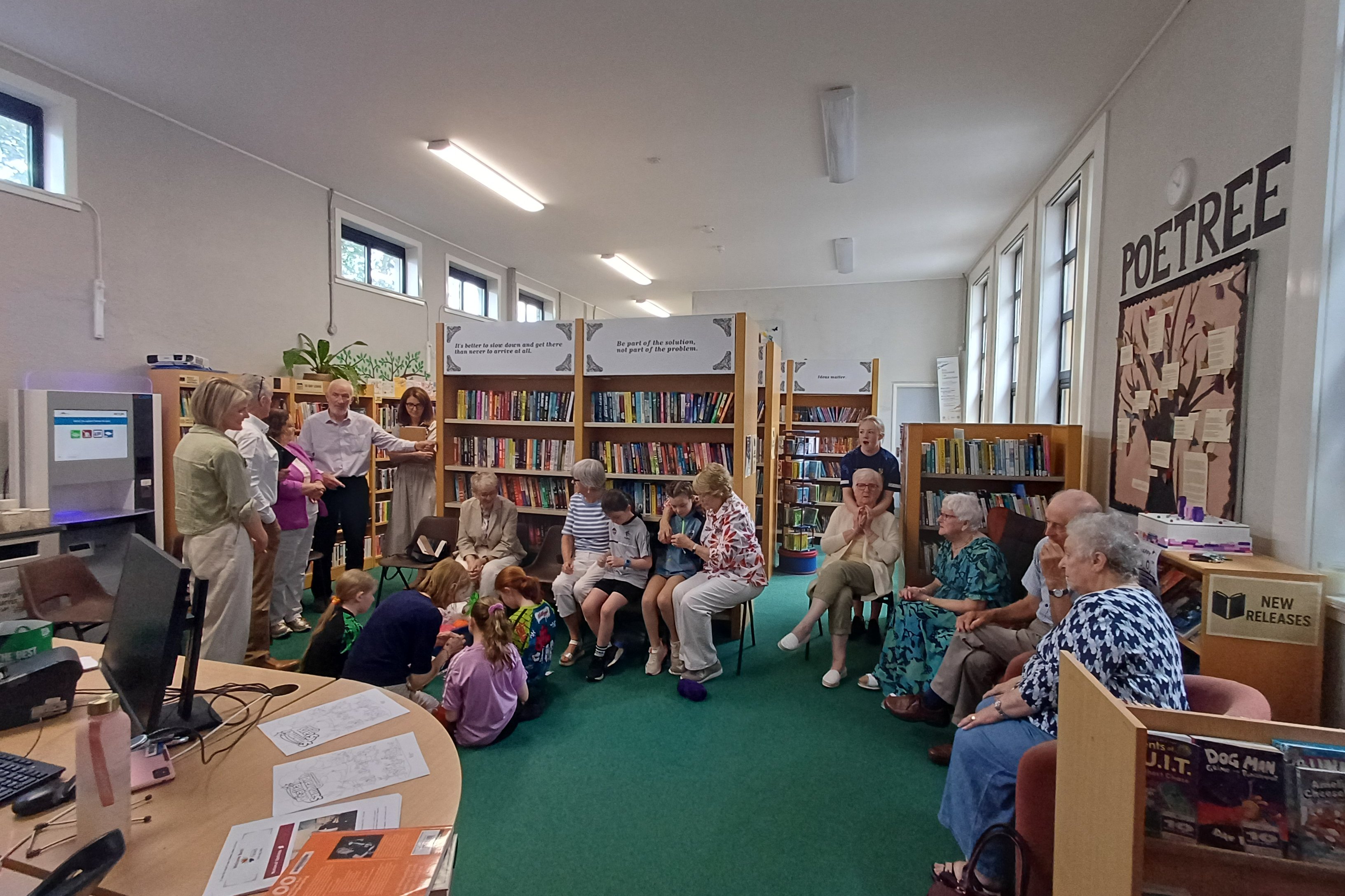 The Wisdom Club meeting in Clocha Rince library