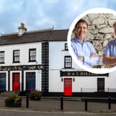 Dillon's in Rathangan and inset: Shane Ryan and Derry Clarke