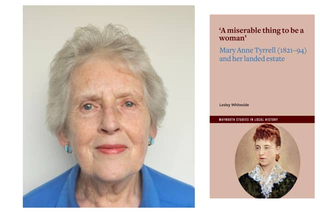 Author Lesley Whiteside with the book